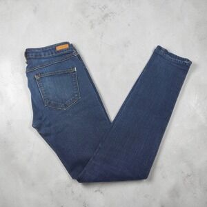MNG Jeans Mango Jues Women Dark Wash Low Rise Skinny‎ Denim Jeans Blue Size 4
